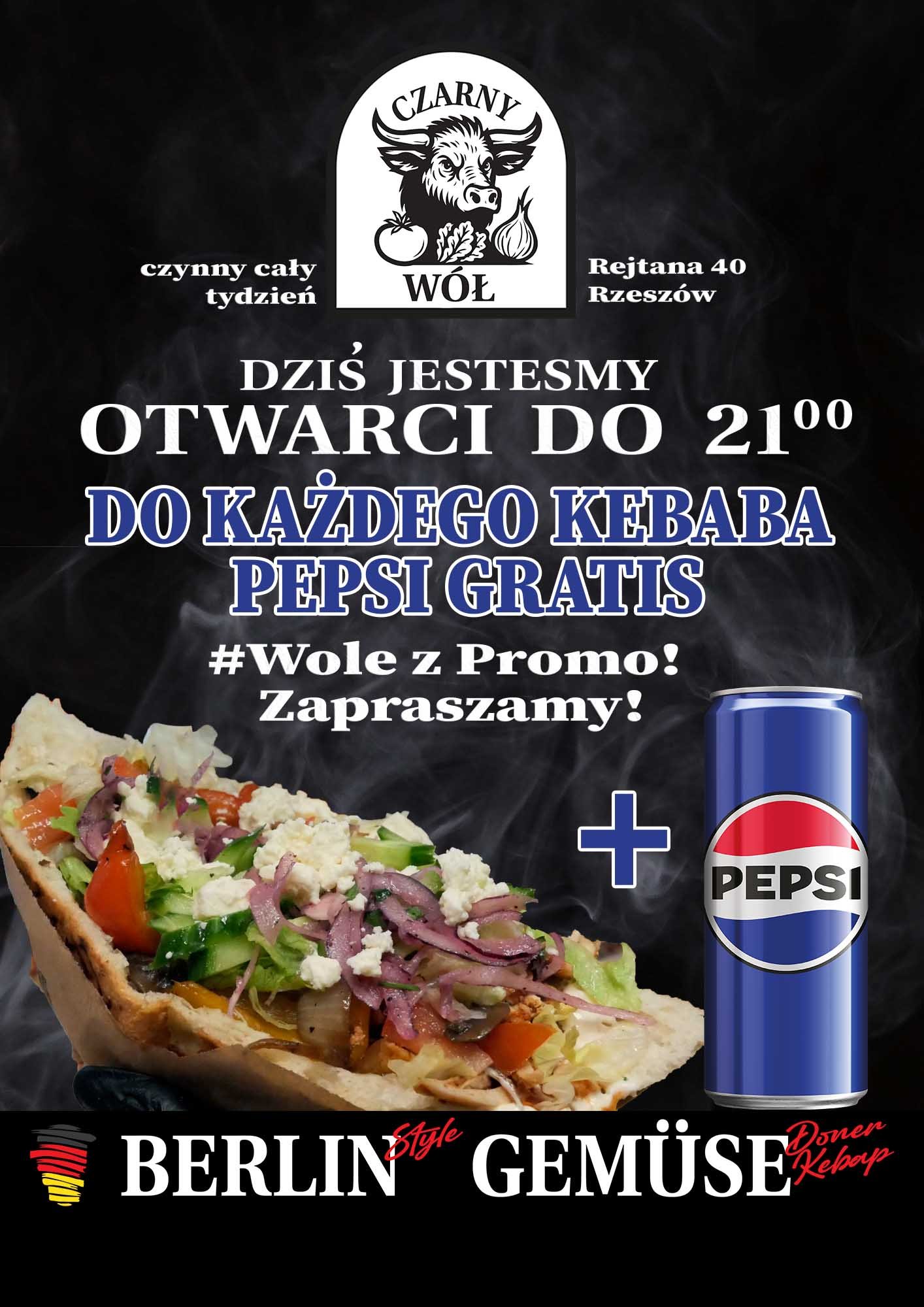 Otwarcie Czarny Wół - kebab Rzeszów, Berlin style döner i gemüse
